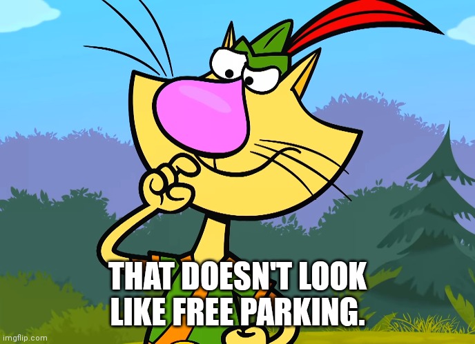 THAT DOESN'T LOOK LIKE FREE PARKING. | made w/ Imgflip meme maker