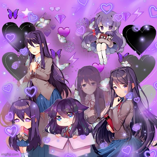Request for Yuri from Doki Doki Literature Club | image tagged in art,picsart editor,anime | made w/ Imgflip meme maker