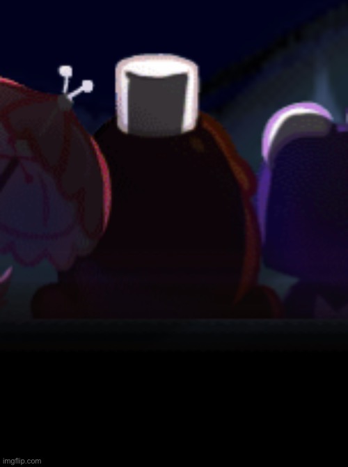 cocoa cookie but you can barely tell it’s cocoa cookie because she’s facing the other way and it’s really dark out | made w/ Imgflip meme maker