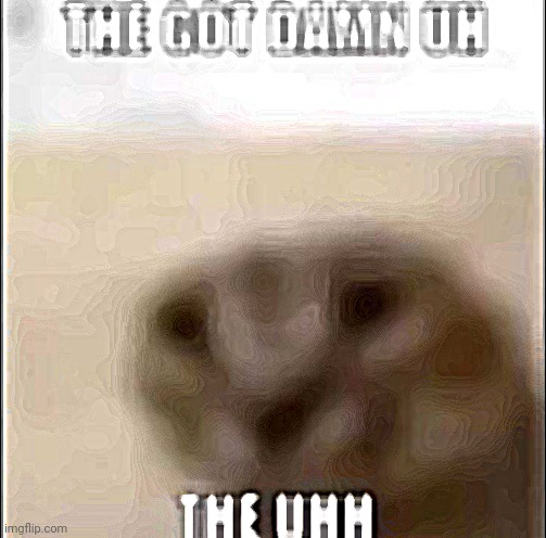 Sharpened | image tagged in the got damn the uh the uhhh | made w/ Imgflip meme maker