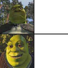 High Quality Drake Format But It's Shrek Blank Meme Template