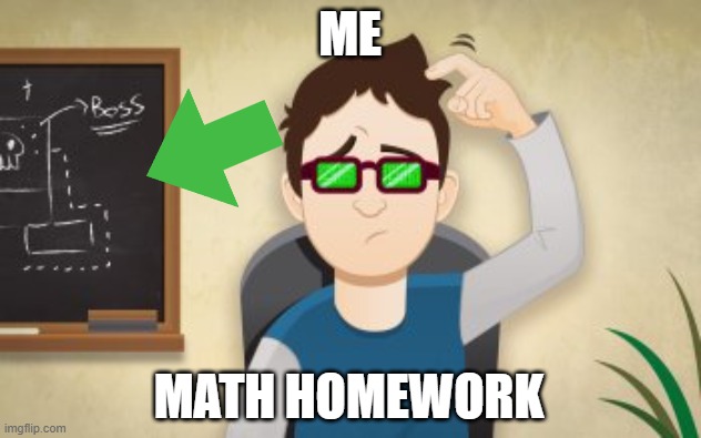 Homework | ME; MATH HOMEWORK | image tagged in math lady/confused lady | made w/ Imgflip meme maker