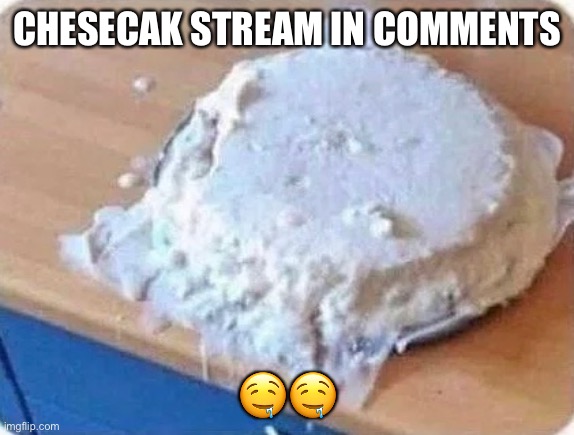 CHESECAK STREAM IN COMMENTS; 🤤🤤 | made w/ Imgflip meme maker