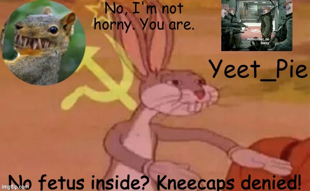 People in the 6th century when there 10 year old isn't pregnant be like: | No fetus inside? Kneecaps denied! | image tagged in yeet_pie | made w/ Imgflip meme maker