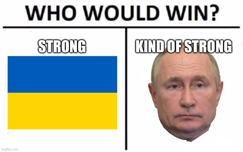 . | STRONG; KIND OF STRONG | image tagged in memes,who would win | made w/ Imgflip meme maker