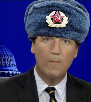 High Quality Tucker Carlson - mouthpiece of Russian Television and Putin Blank Meme Template