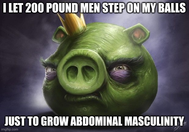 For thou I am Strong | I LET 200 POUND MEN STEP ON MY BALLS; JUST TO GROW ABDOMINAL MASCULINITY | image tagged in funny | made w/ Imgflip meme maker