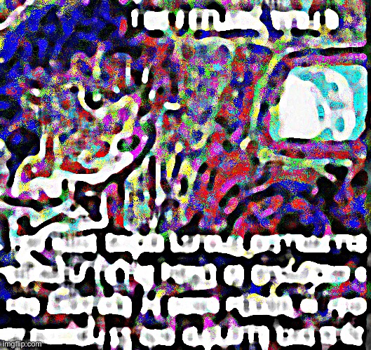 Repost but median filter + sharpen | made w/ Imgflip meme maker