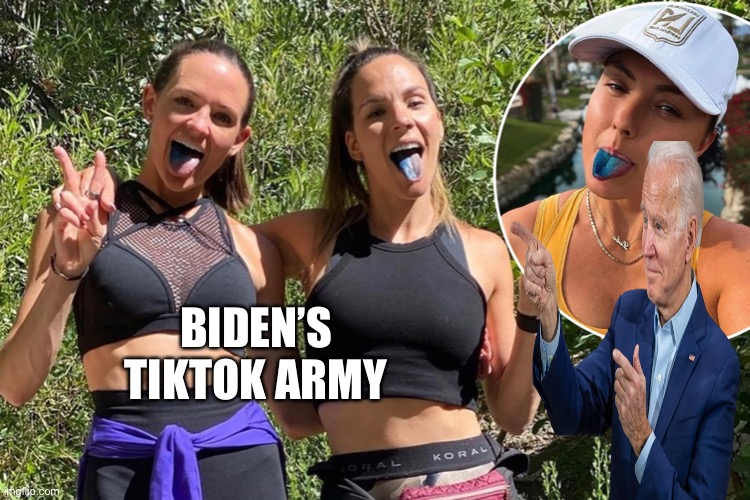 Biden’s TikTok army | BIDEN’S TIKTOK ARMY | image tagged in joe biden,tiktok | made w/ Imgflip meme maker