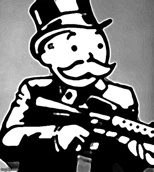 General Sherman but Monopoly man with a Tommy gun | image tagged in general sherman but monopoly man with a tommy gun | made w/ Imgflip meme maker