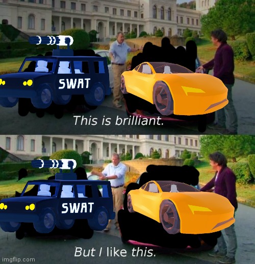 Jailbreak S.W.A.T car vs roadster | image tagged in this is brilliant but i like this,jailbreak,cars,roblox,gaming,memes | made w/ Imgflip meme maker