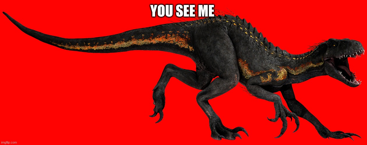 Ripper (Indoraptor) | YOU SEE ME | image tagged in ripper | made w/ Imgflip meme maker