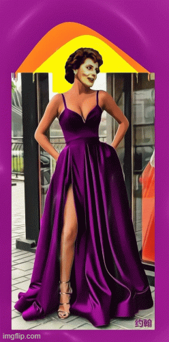 Lady on the catwalk | image tagged in gifs,keep calm and carry on purple | made w/ Imgflip images-to-gif maker