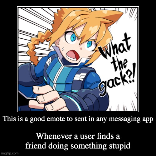 Shocked Gunvolt | image tagged in funny,demotivationals,azure striker gunvolt | made w/ Imgflip demotivational maker