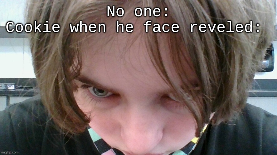 If yk yk | No one:
Cookie when he face reveled: | made w/ Imgflip meme maker