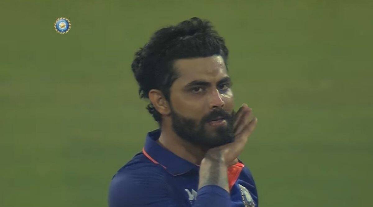 High Quality Jadeja being Pushpa Blank Meme Template