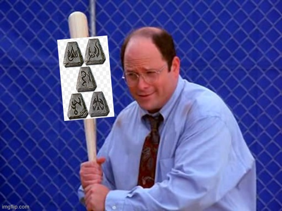 Baseball George Costanza | image tagged in baseball george costanza | made w/ Imgflip meme maker