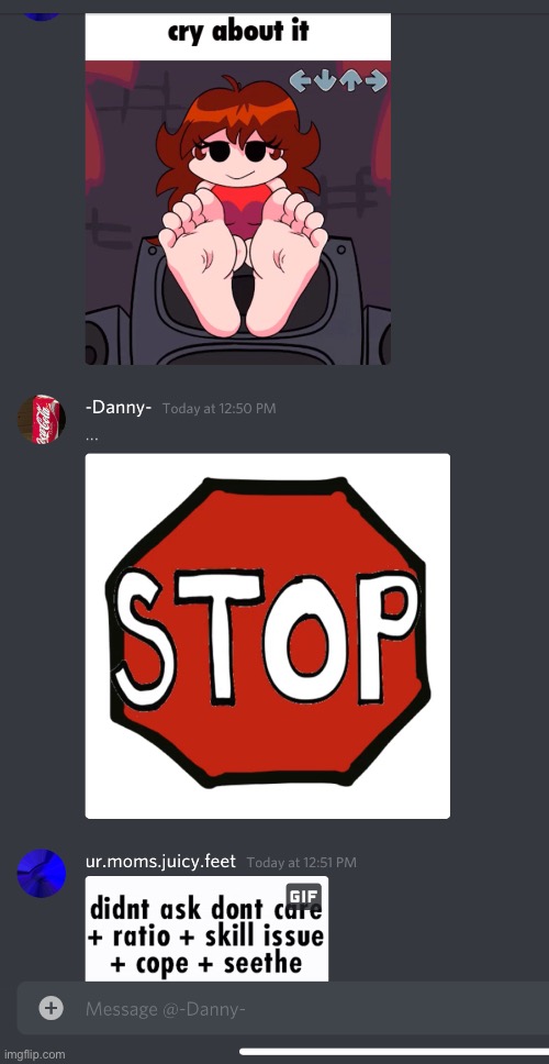 i just left his server lol | made w/ Imgflip meme maker