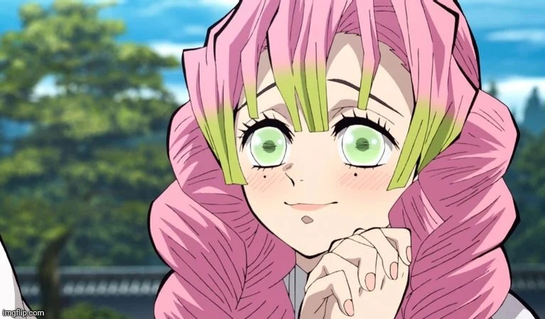 Mitsuri adores | image tagged in mitsuri adores | made w/ Imgflip meme maker