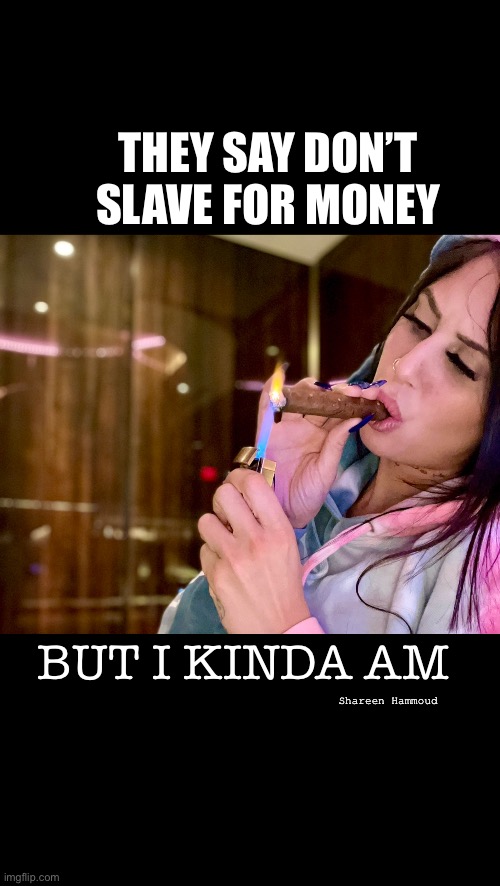 Money and problems |  THEY SAY DON’T SLAVE FOR MONEY; BUT I KINDA AM; Shareen Hammoud | image tagged in money,problems,invest,bitcoin,memes,truestory | made w/ Imgflip meme maker