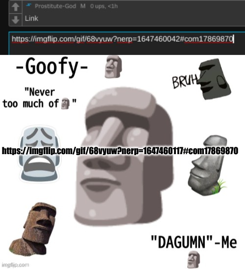 https://imgflip.com/gif/68vyuw?nerp=1647460117#com17869870 | https://imgflip.com/gif/68vyuw?nerp=1647460117#com17869870 | image tagged in -goofy- announcement template | made w/ Imgflip meme maker