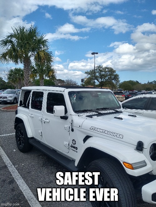Safest vehicle of all time | SAFEST VEHICLE EVER | image tagged in funny,fun,florida | made w/ Imgflip meme maker