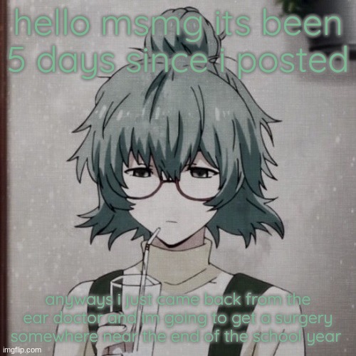 thats all the news i have goodbye | hello msmg its been 5 days since i posted; anyways i just came back from the ear doctor and im going to get a surgery somewhere near the end of the school year | image tagged in owl women | made w/ Imgflip meme maker