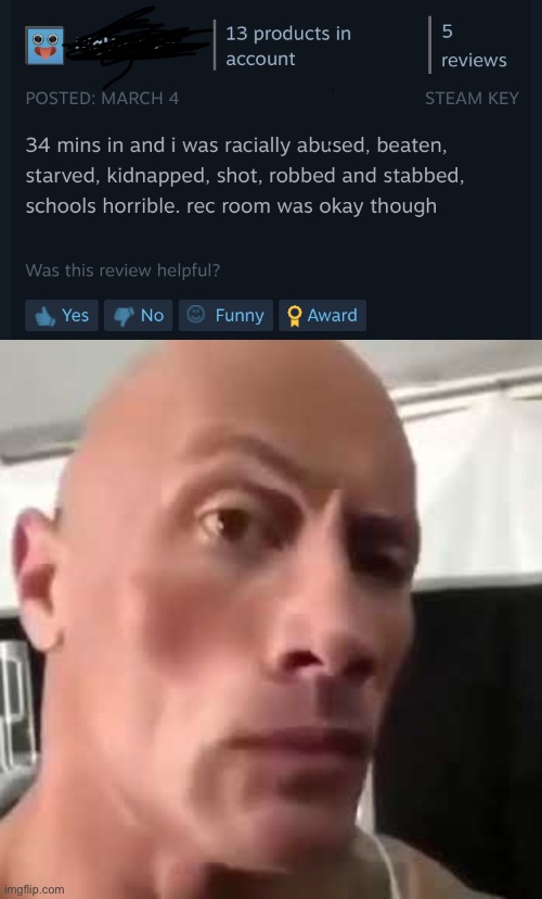 Okay… | image tagged in the rock eyebrows,steam | made w/ Imgflip meme maker