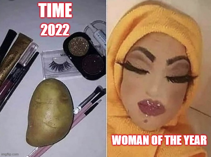 1st non binary vegetable so honored. Credit goes to Rachel Levine. | TIME; 2022; WOMAN OF THE YEAR | image tagged in woman of the year | made w/ Imgflip meme maker