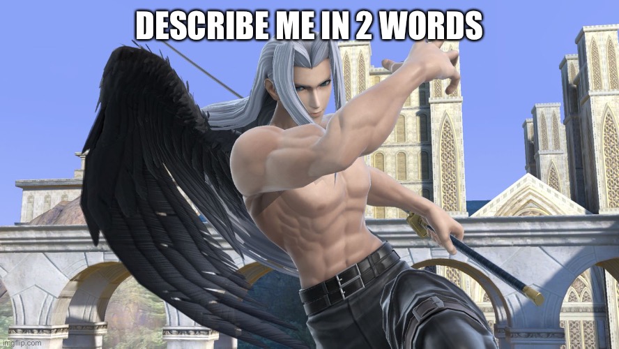 Reposting because it got buried | DESCRIBE ME IN 2 WORDS | made w/ Imgflip meme maker