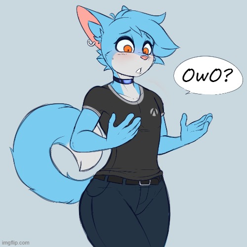 OwO? (By Jay-R) | OwO? | image tagged in furry,femboy,cute,owo | made w/ Imgflip meme maker