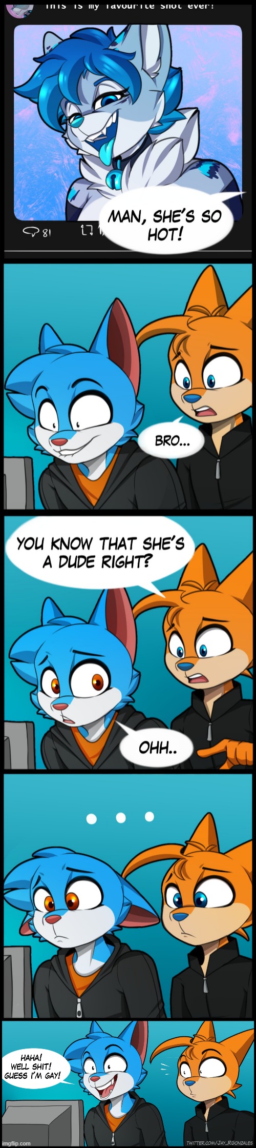 LOL, This is the Femboy_furry_sream in a nutshell xD (By Jay-R) | image tagged in furry,femboy,streams,comics/cartoons,memes,funny | made w/ Imgflip meme maker
