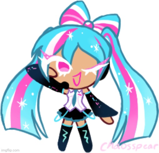 shining miku cookie | made w/ Imgflip meme maker