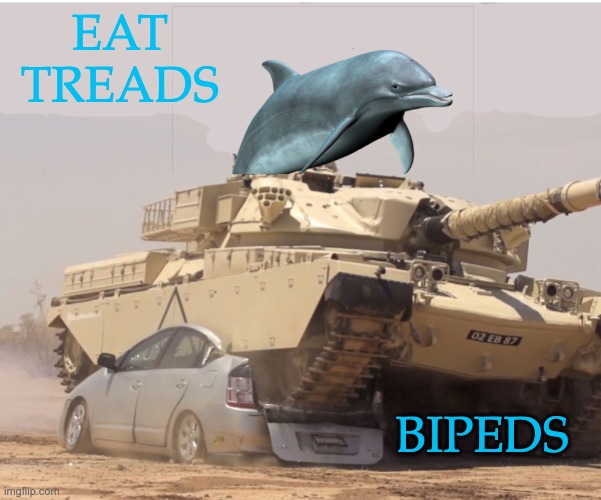 EAT TREADS BIPEDS | made w/ Imgflip meme maker