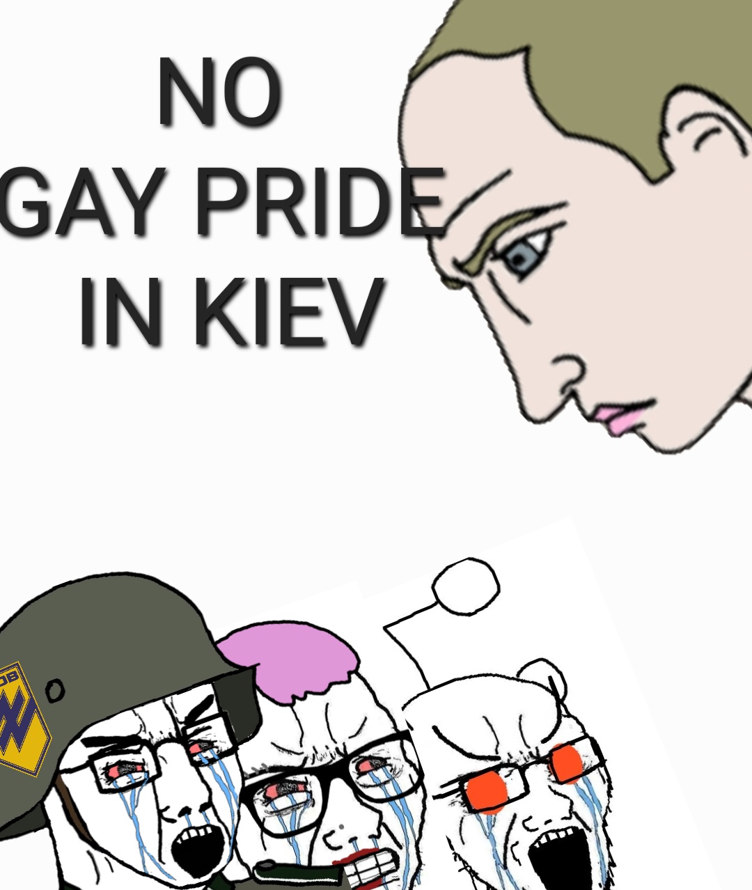 High Quality Putin no gay pride Blank Meme Template