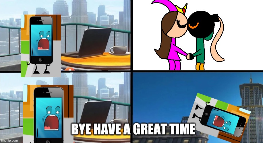 Bye have a great time | BYE HAVE A GREAT TIME | image tagged in mario bails | made w/ Imgflip meme maker