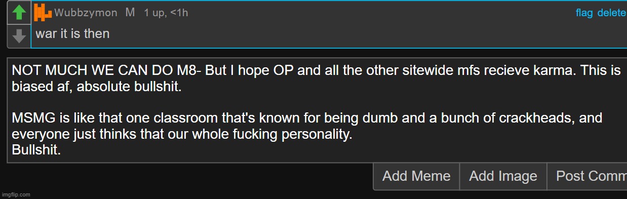 MF... THIS MEANS WHEN DRIZZY COMES ONLINE TO REPLY TO MY COMMENTS I CAN'T REPLY BACK NOOOOOOOOOOOOOOOOOOOOOOOOOO | made w/ Imgflip meme maker