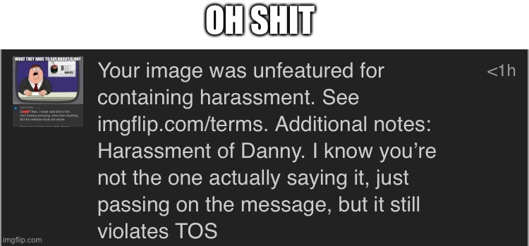 Bro at least he’s being slightly reasonable but seriously wtf | OH SHIT | made w/ Imgflip meme maker