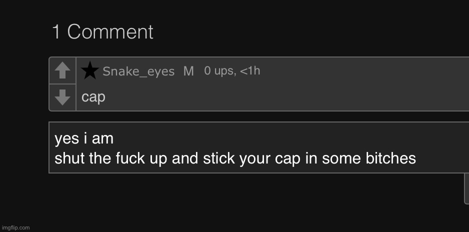 i can give you a link to it you little bitch | made w/ Imgflip meme maker