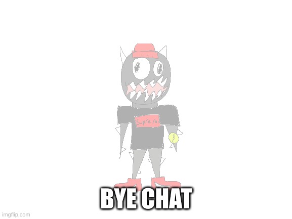 Blank White Template | BYE CHAT | image tagged in blank white template | made w/ Imgflip meme maker