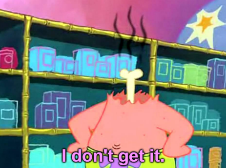 High Quality Patrick Star I Don't Get It Blank Meme Template