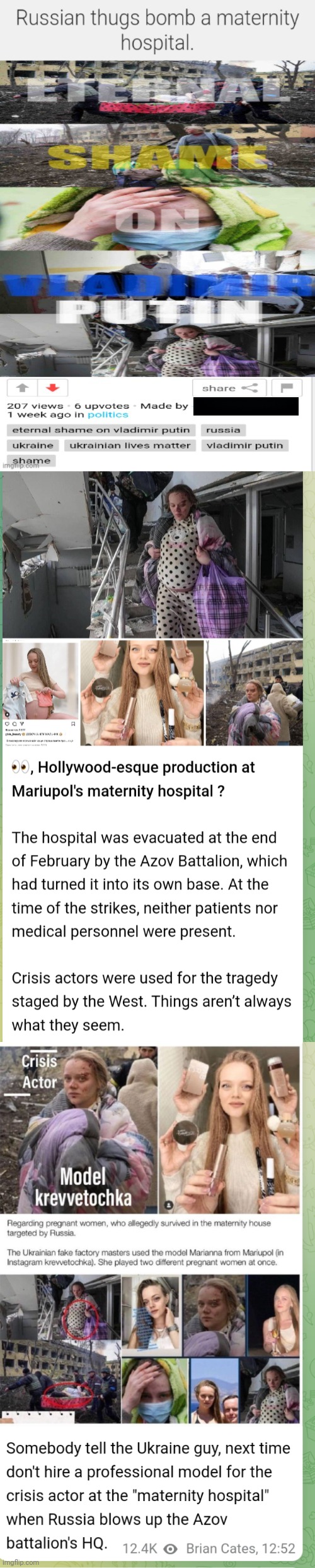 leftist Ukraine hospital MEME Debunked | image tagged in leftists,ukraine,memes,fake news,lies | made w/ Imgflip meme maker