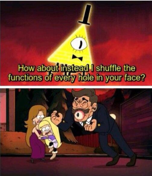 High Quality Offer to Bill Cipher Blank Meme Template