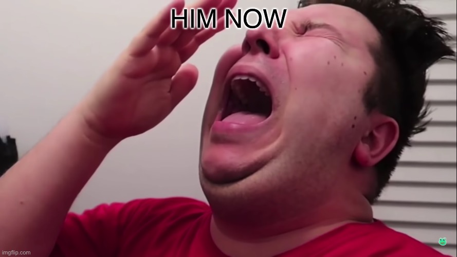 Nikacado Avocado Cries | HIM NOW | image tagged in nikacado avocado cries | made w/ Imgflip meme maker