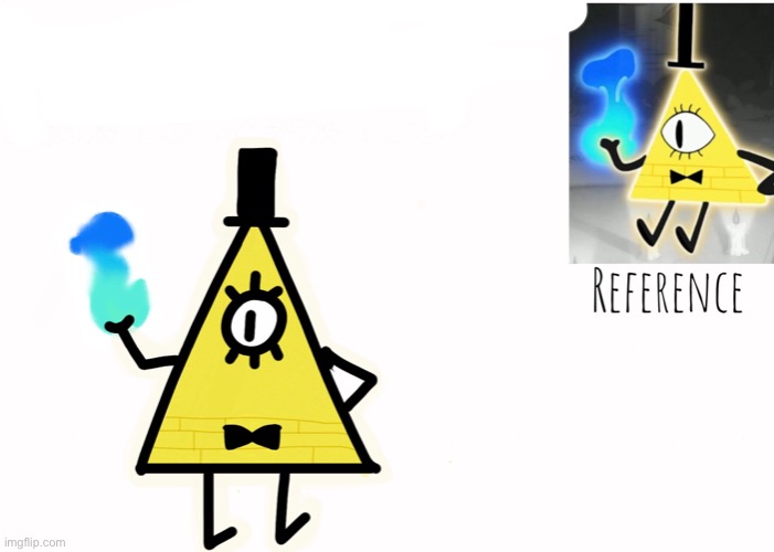 I drew (canon-ish) Bill Cipher from Gravity Falls out of boredom! :D (I’m very proud of it ✨) | image tagged in bill cipher | made w/ Imgflip meme maker