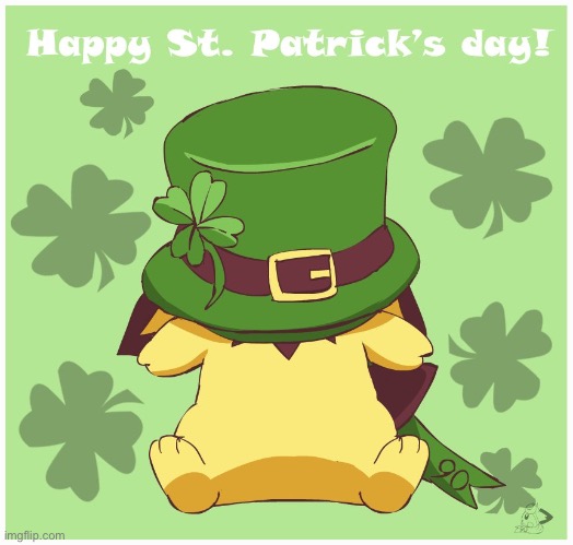 Happy St.Patricks day! | image tagged in pokemon,st patrick's day | made w/ Imgflip meme maker