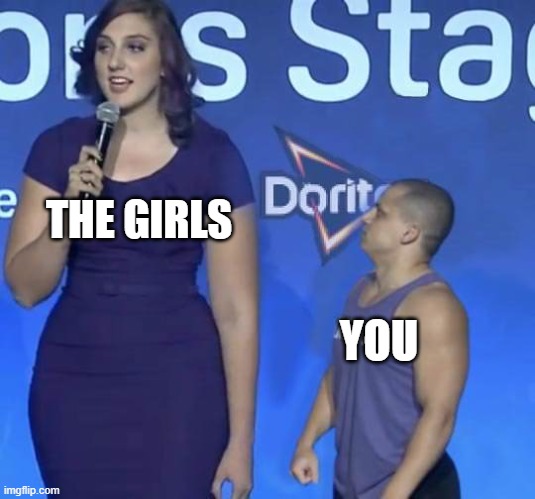 Tyler1 Meme | THE GIRLS YOU | image tagged in tyler1 meme | made w/ Imgflip meme maker