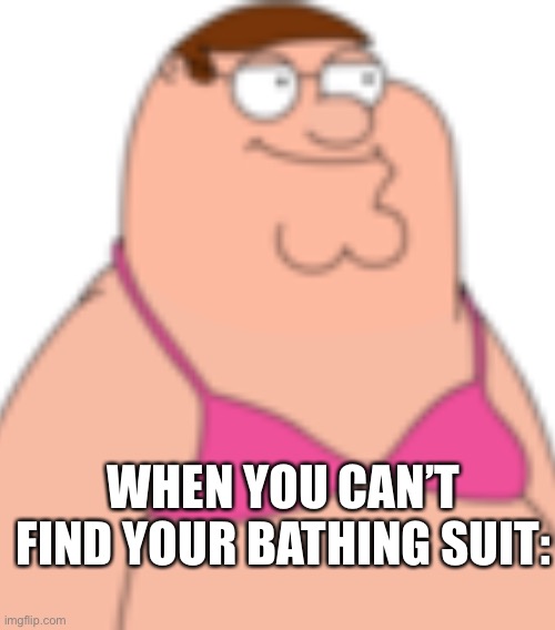 When You Can’t Find Your Bathing Suit: | WHEN YOU CAN’T FIND YOUR BATHING SUIT: | image tagged in funny,funny memes,memes | made w/ Imgflip meme maker