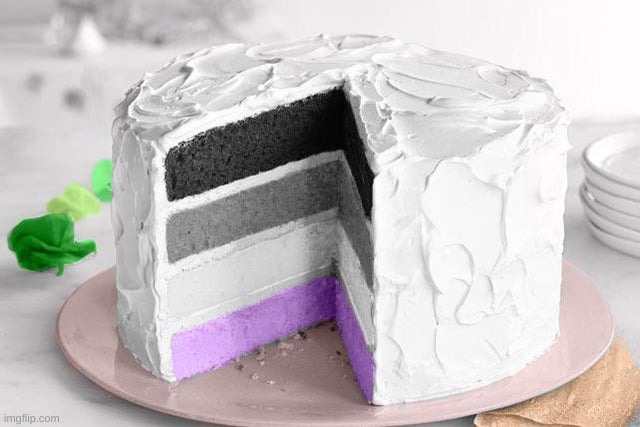 Ace Cake! | image tagged in lgbtq | made w/ Imgflip meme maker