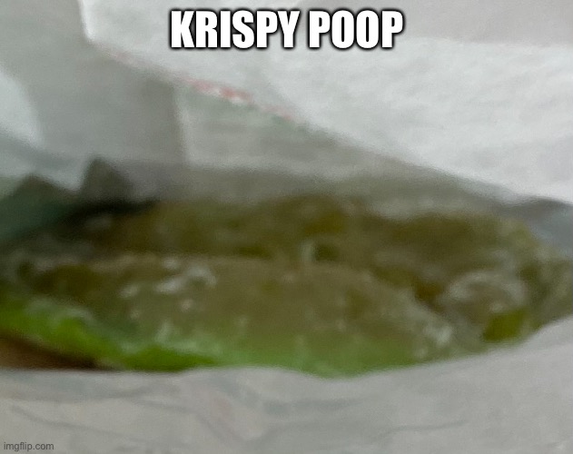 Krispy kreme made this | KRISPY POOP | image tagged in look at this,you had messed up your last job | made w/ Imgflip meme maker